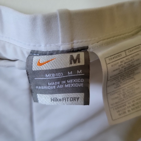 Women's nike white lined athletic shorts size medium - Picture 3 of 4